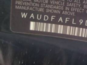 VIN prefix WAUDFAFL9DA1