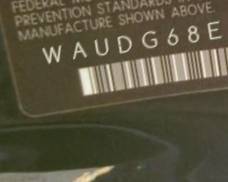 VIN prefix WAUDG68E45A4