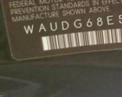 VIN prefix WAUDG68E55A4