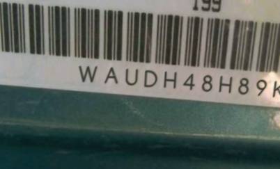 VIN prefix WAUDH48H89K0