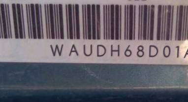 VIN prefix WAUDH68D01A0
