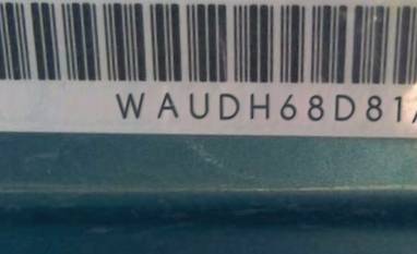 VIN prefix WAUDH68D81A0