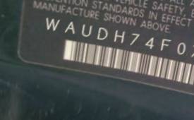 VIN prefix WAUDH74F07N0