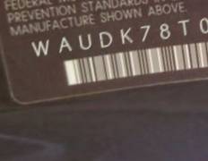 VIN prefix WAUDK78T09A0