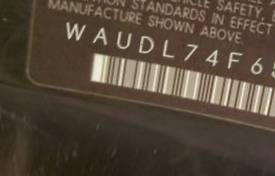 VIN prefix WAUDL74F65N0