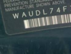 VIN prefix WAUDL74F76N1