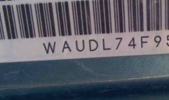 VIN prefix WAUDL74F95N0