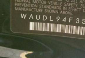 VIN prefix WAUDL94F35N1