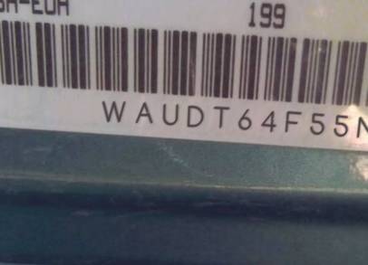 VIN prefix WAUDT64F55N0