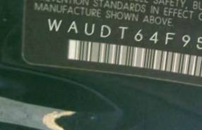 VIN prefix WAUDT64F95N0