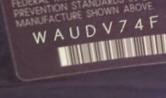 VIN prefix WAUDV74FX8N3