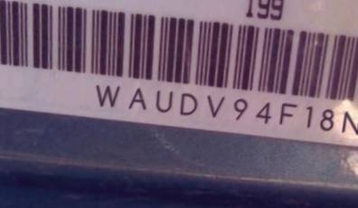 VIN prefix WAUDV94F18N0