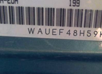 VIN prefix WAUEF48H59K0