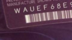 VIN prefix WAUEF68E98A1