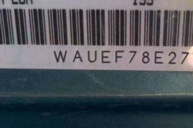 VIN prefix WAUEF78E27A0