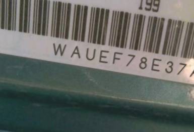 VIN prefix WAUEF78E37A1