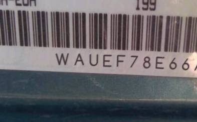 VIN prefix WAUEF78E66A0