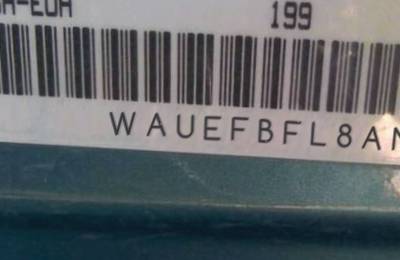 VIN prefix WAUEFBFL8AN0