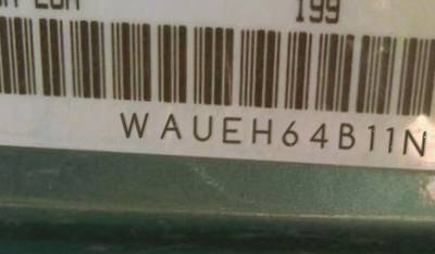 VIN prefix WAUEH64B11N1
