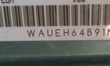 VIN prefix WAUEH64B91N0