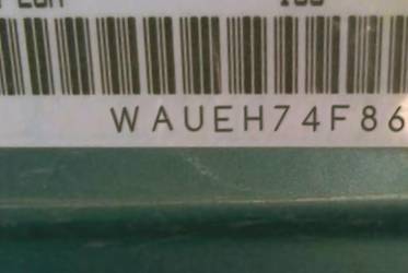 VIN prefix WAUEH74F86N1