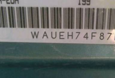 VIN prefix WAUEH74F87N0