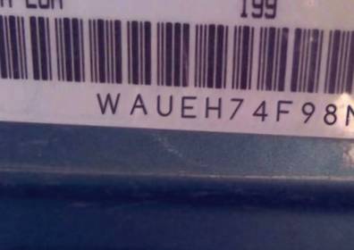 VIN prefix WAUEH74F98N1
