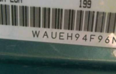 VIN prefix WAUEH94F96N1