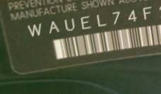 VIN prefix WAUEL74F25N1