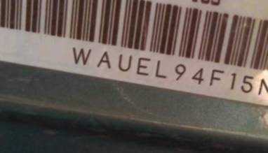 VIN prefix WAUEL94F15N0