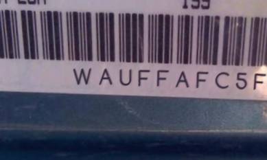 VIN prefix WAUFFAFC5FN0