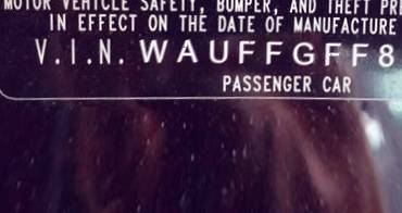VIN prefix WAUFFGFF8F10