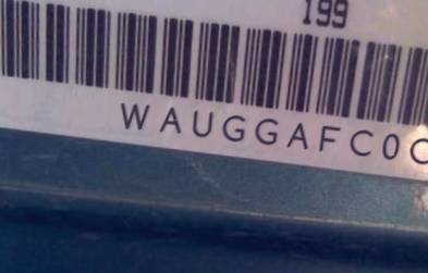 VIN prefix WAUGGAFC0CN0