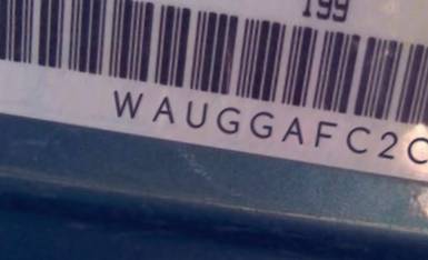 VIN prefix WAUGGAFC2CN0