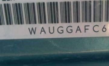 VIN prefix WAUGGAFC6CN1