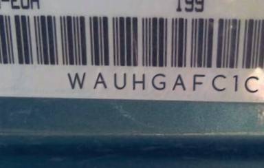 VIN prefix WAUHGAFC1CN1