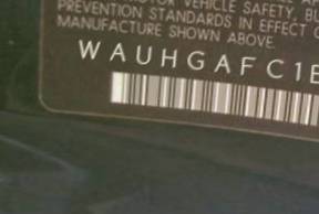 VIN prefix WAUHGAFC1EN0