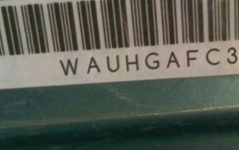 VIN prefix WAUHGAFC3CN1