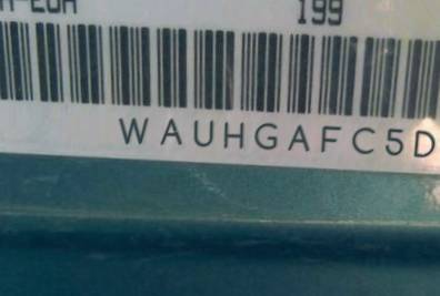 VIN prefix WAUHGAFC5DN1