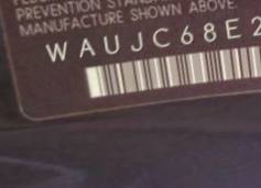 VIN prefix WAUJC68E22A1