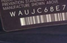 VIN prefix WAUJC68E74A2