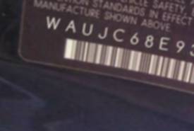 VIN prefix WAUJC68E93A2