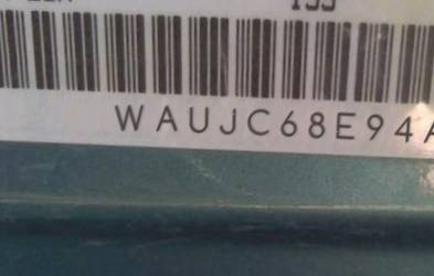 VIN prefix WAUJC68E94A1