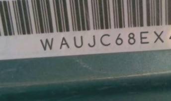 VIN prefix WAUJC68EX4A1