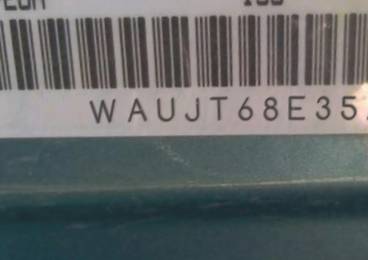 VIN prefix WAUJT68E35A0