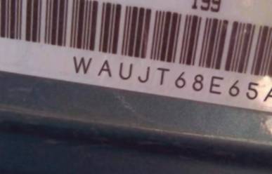 VIN prefix WAUJT68E65A0