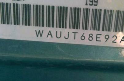 VIN prefix WAUJT68E92A1