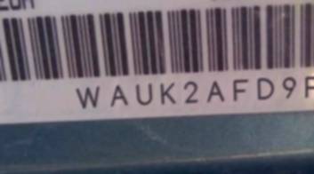 VIN prefix WAUK2AFD9FN0