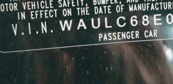 VIN prefix WAULC68E03A2
