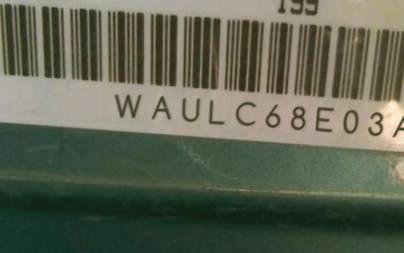 VIN prefix WAULC68E03A3